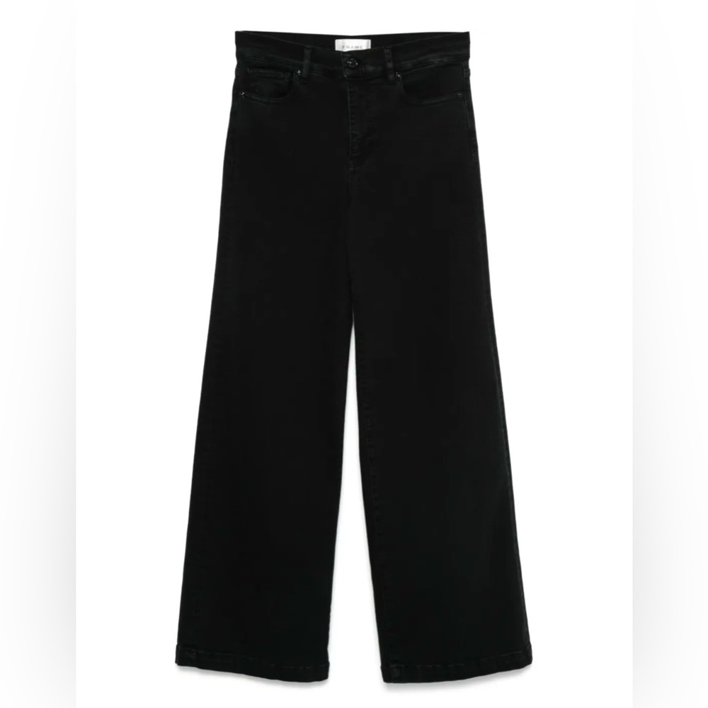 FRAME Le Slim Palazzo Jeans in Eightball